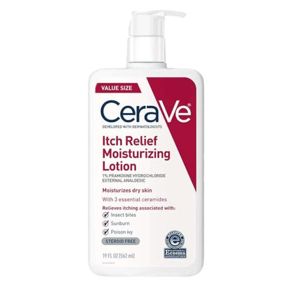 Cerave Itch Relief Moisturizing Lotion With Pramoxine Hydrochloride For Dry Skin (237ml)