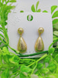 Elegant Textured Drop Earrings – Golden Glow