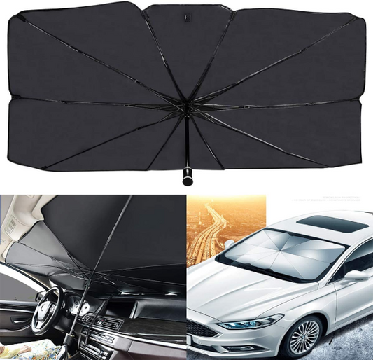 Foldable Car Windshield Umbrella Sun Shade, Protect From Uv Reflecting Rays | Suitable For Windshields Of Various Car Models