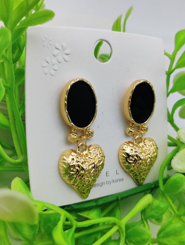 Imported Exquisite Heart Charm Statement Earrings