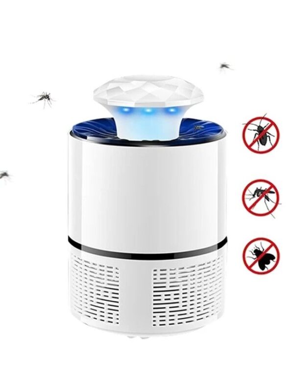 Uv Led Light Fly Bug Di-speller With Suction Fan Repellent Lamp (random Color)