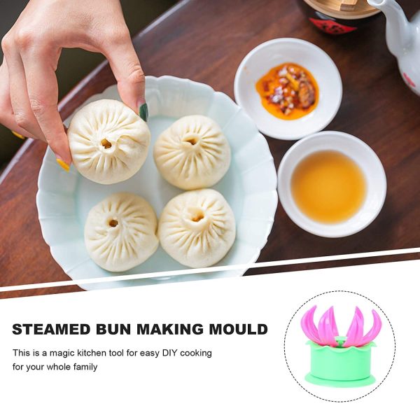 Momo Maker | Momos Dumpling Molds, Bun Making Mould Diy Pastry Pie Steamed Stuffed Bun Tool, Bao Bun Moulds, Meat Bun Press Making -for Chinese Baozi, Steamed Bun Kitchen Accessories(1pcs)