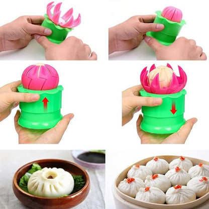 Momo Maker | Momos Dumpling Molds, Bun Making Mould Diy Pastry Pie Steamed Stuffed Bun Tool, Bao Bun Moulds, Meat Bun Press Making -for Chinese Baozi, Steamed Bun Kitchen Accessories(1pcs)