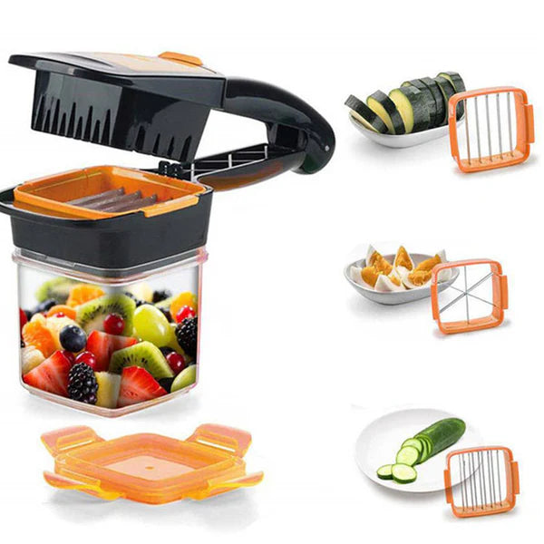 Nicer Dicer Quick Fruit Vegetable Cutter 5 In 1 Slicer Speedy Chopper