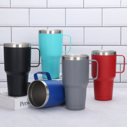 Stainless Steel Tumbler Water Bottle Travel Tumbler Vacuum Insulated Mug (1200ml) (random Color)