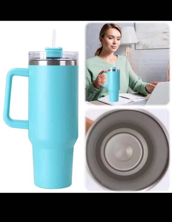 Stainless Steel Tumbler Water Bottle Travel Tumbler Vacuum Insulated Mug (1200ml) (random Color)