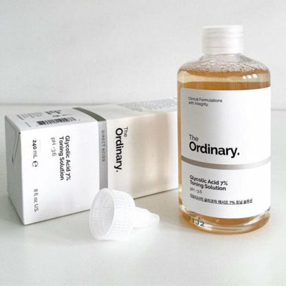 The Ordinary Glycolic Acid 7% Toning Solution Light Weight Liquid Provides Sun Protection 240ml