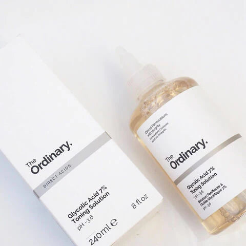 The Ordinary Glycolic Acid 7% Toning Solution Light Weight Liquid Provides Sun Protection 240ml