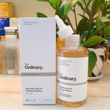 The Ordinary Glycolic Acid 7% Toning Solution Light Weight Liquid Provides Sun Protection 240ml