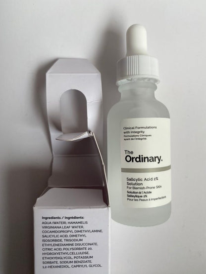 The Ordinary Salicylic Acid 2% Solution Us With Batch 30ml