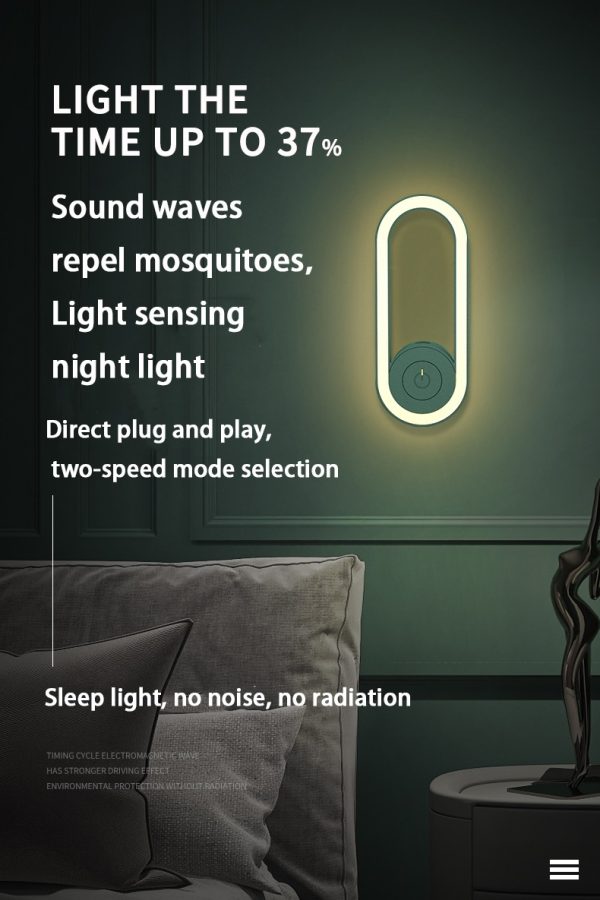 Ultrasonic Mosquito Repellent Light | Portable Electronic Insect Killer