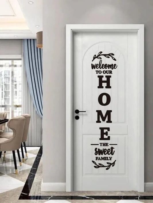 Wall Decoration Welcome Home The Sweet Family Wooden Wall Art Home Decor